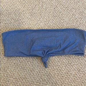 Pacsun shimmery bandeau bikini top